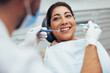 © Jacob Lund - Woman having teeth examined at dentist