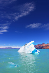 Wall Mural - The white-blue icebergs