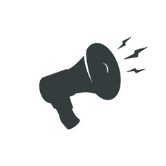 Megaphone isolated on white. Vector illustration.