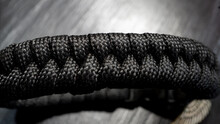 Black Bracelet Paracord Knots