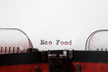 Poster - Eco food text