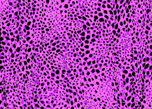 Pink Cheetah Spots Pattern Design. Vector Illustration Background. Wildlife Fur Skin Design Illustration.