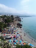 Fototapeta  - Vue aérienne d'une plage de Malaga