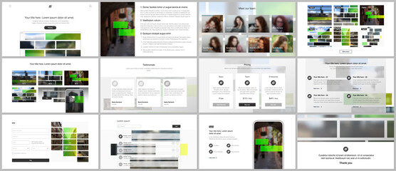 Wall Mural - vector templates for website design, presentations, portfolio. templates for presentation slides, fl