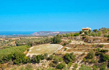 Sticker - The farmland of Crete, Rethymno suburb, Greece