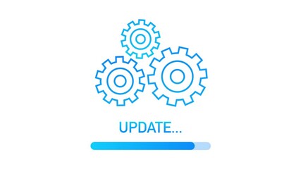 Poster - System software update or upgrade. Banner new update, Badge, sign. illustration.