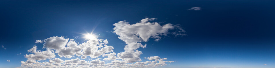 Wall Mural - sky hemisphere. dome photo of sky for your 360° vr photography or video