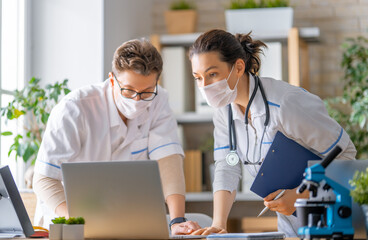 Wall Mural - Doctors are talking.