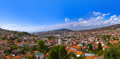 Wall Mural - Cityscape of Sarajevo - Bosnia and Herzegovina