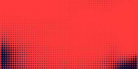 Wall Mural - halftone in abstract style. geometric retro banner vector texture. modern print. dark blue and red b