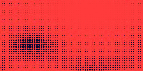Wall Mural - halftone in abstract style. geometric retro banner vector texture. modern print. dark blue and red b