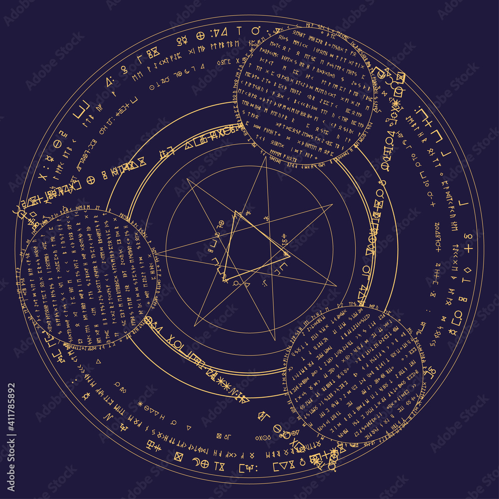 Magic Circle Stock Vector | Adobe Stock