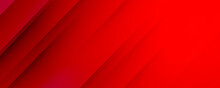 Abstract Red Background With Stripes And Space For Text.