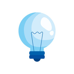 Wall Mural - bulb light idea think icon vector illustration design