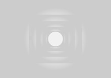 White Grey Light Center Circle Abstract Background.