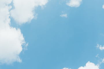 Wall Mural - blue sky and clouds in the weather day outdoor nature environment abstract background