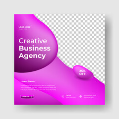 Digital Marketing Agency. Social media post banner template for your business. Digital corporate business marketing banner	