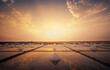 © RooM The Agency - Salt piles in a salt flat at sunrise, Tainan, Taiwan