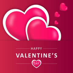 Wall Mural - vector valentines day card design,