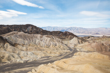 Wall Mural - Colorful hills and patterns at Zabriskie Point in Death Valley, California