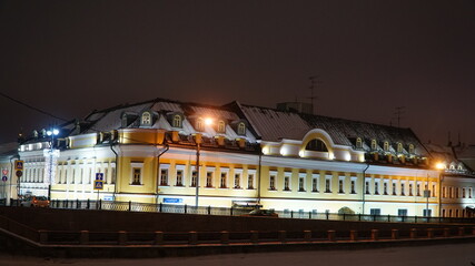 Wall Mural - night city street