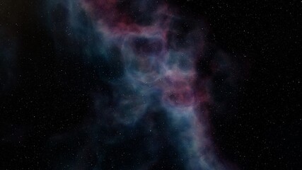 space background with nebula and stars, nebula in deep space, abstract colorful background 3d render