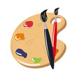 © Stockgiu - palette color paintbrush art icon flat design