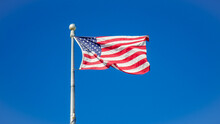 American USA Flag Blue Sky