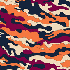 Wall Mural - Fashionable camouflage pattern, vector illustration.Military print  Vector wallpaper