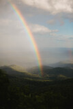 Fototapeta Tęcza - Rainbow Over The Mountains