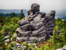 Dragon Head Rock Formation, Stolowe Mountains National Park, Poland