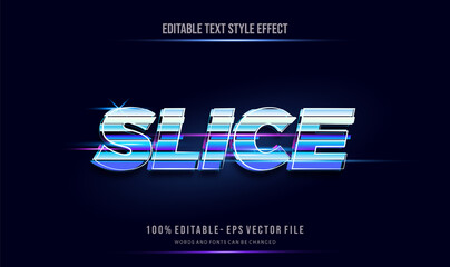 futuristic Text style Effect. editable text vector file.