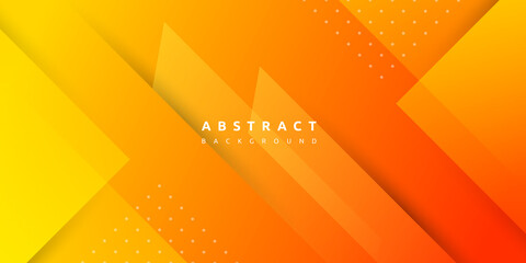 Dynamic abstract fluid geometric colorful gradient orange shape background.