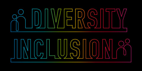 Wall Mural - Inclusion and diversity infographic vector set	