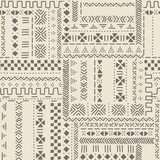 African mud cloth seamless pattern