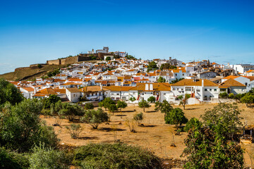 Sticker - Cityscape of historic town of Estremoz, Alentejo. Portugal