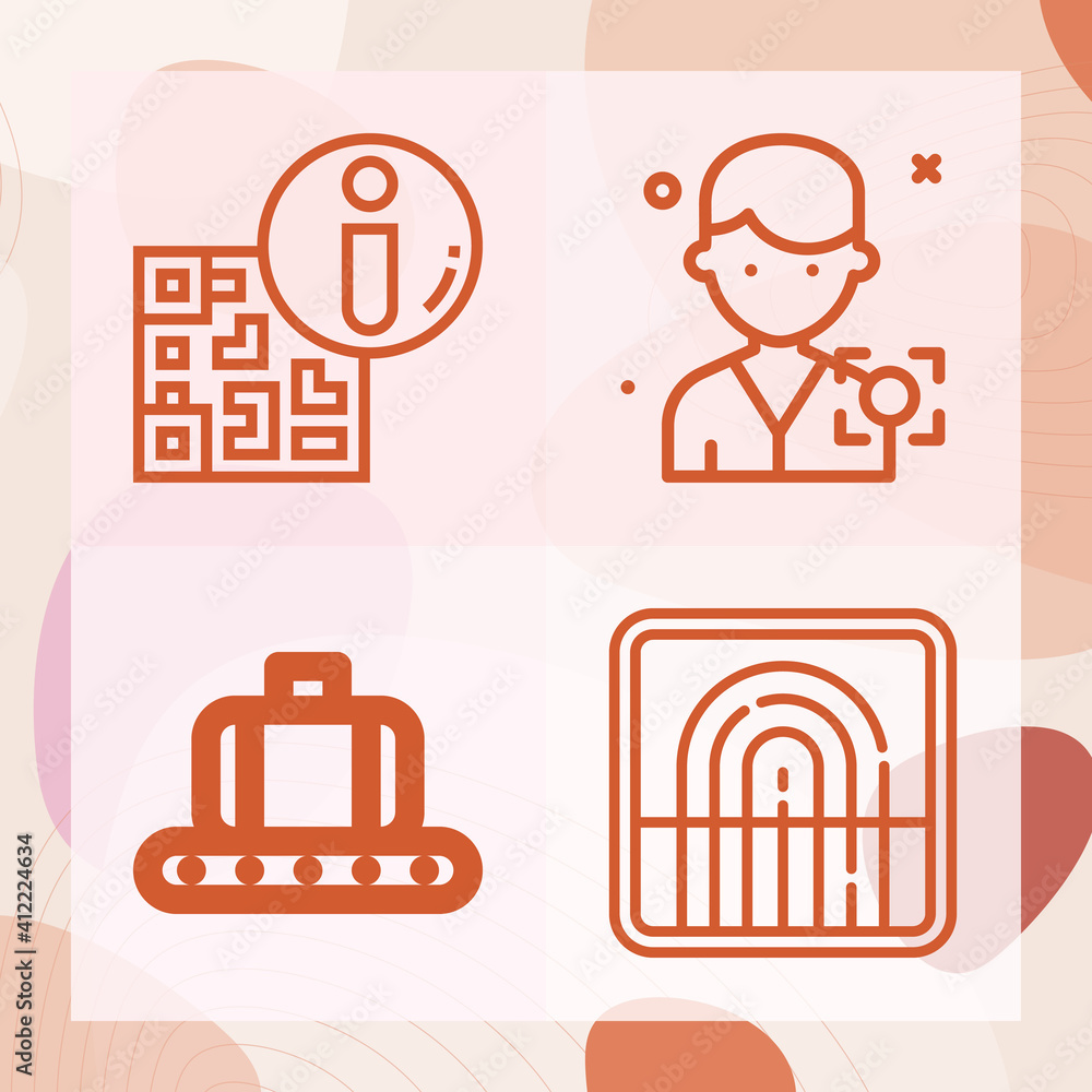 Simple set of run down related lineal icons Stock Vector | Adobe Stock