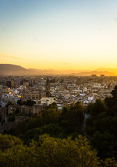 sunset malaga view