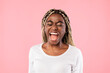 © Prostock-studio - Portrait of young emotional african american woman screaming