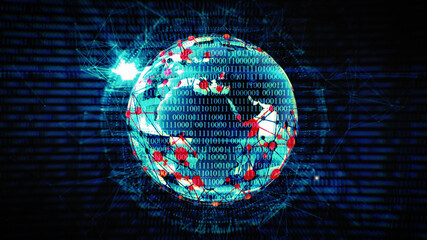 Binary code screen data code