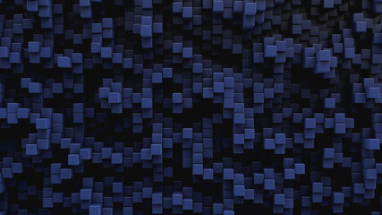 Wall Mural - Lots of rectangular rods. Tech abstract textured background.