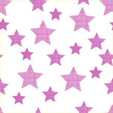 Background With Seamless Pattern With Purple Stars
