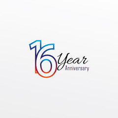 years anniversary celebration blue Colors Comical Design logotype. anniversary logo isolated on White background, vector Horizontal number design for celebration -vector