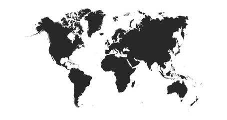 Wall Mural - World map vector. Vector illustration.