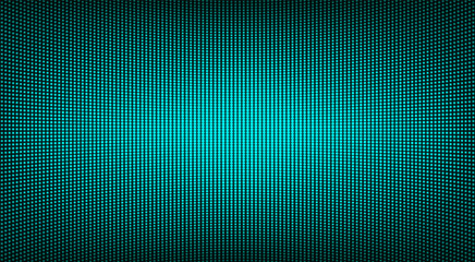 Wall Mural - led screen texture. digital display. lcd monitor with dots. green pixel background. electronic diode