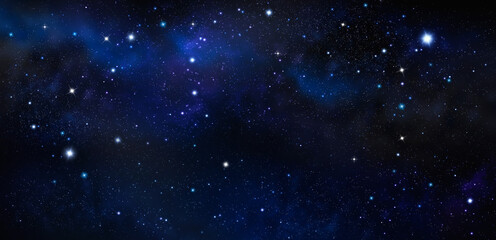 Wall Mural - starry night sky deep outer space