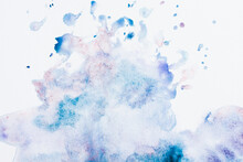 Purple And Blue Abstract Watercolor Background