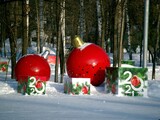 Fototapeta Uliczki - red lanterns on a tree