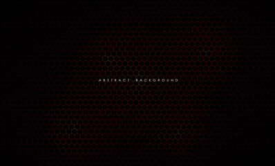 Wall Mural - Abstract geometric - hexagons background, Abstract futuristic art wallpaper. Vector banner.