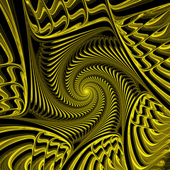 Wall Mural - abstract fractal spiral background, computer-generated illustration.